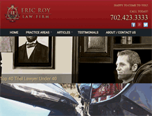 Tablet Screenshot of ericroylawfirm.com